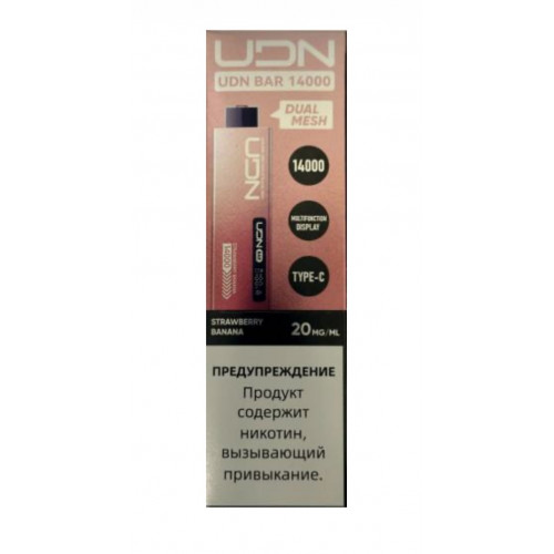 Электронная сигарета UDN BAR 14000 Клубника Банан